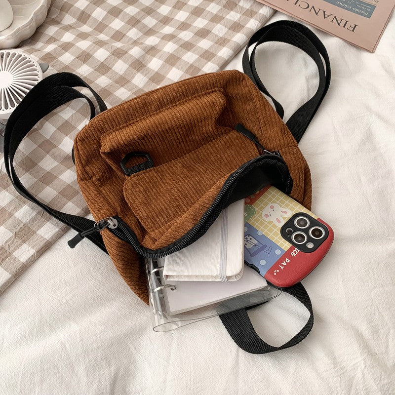 Corduroy Mini Backpack