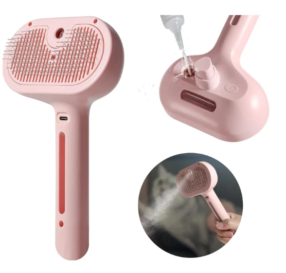 Escova Spray para Pelos de Animais de Estimação