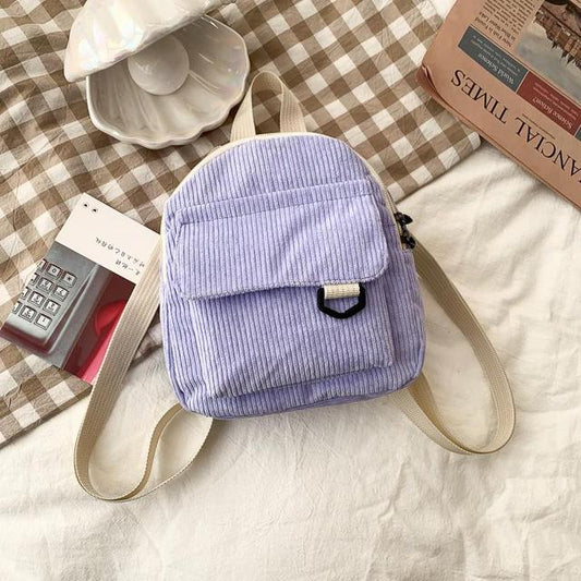 Corduroy Mini Backpack