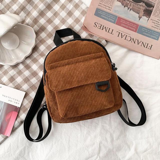 Corduroy Mini Backpack