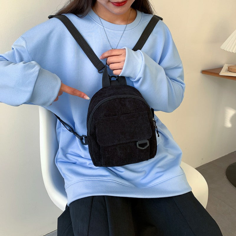Corduroy Mini Backpack