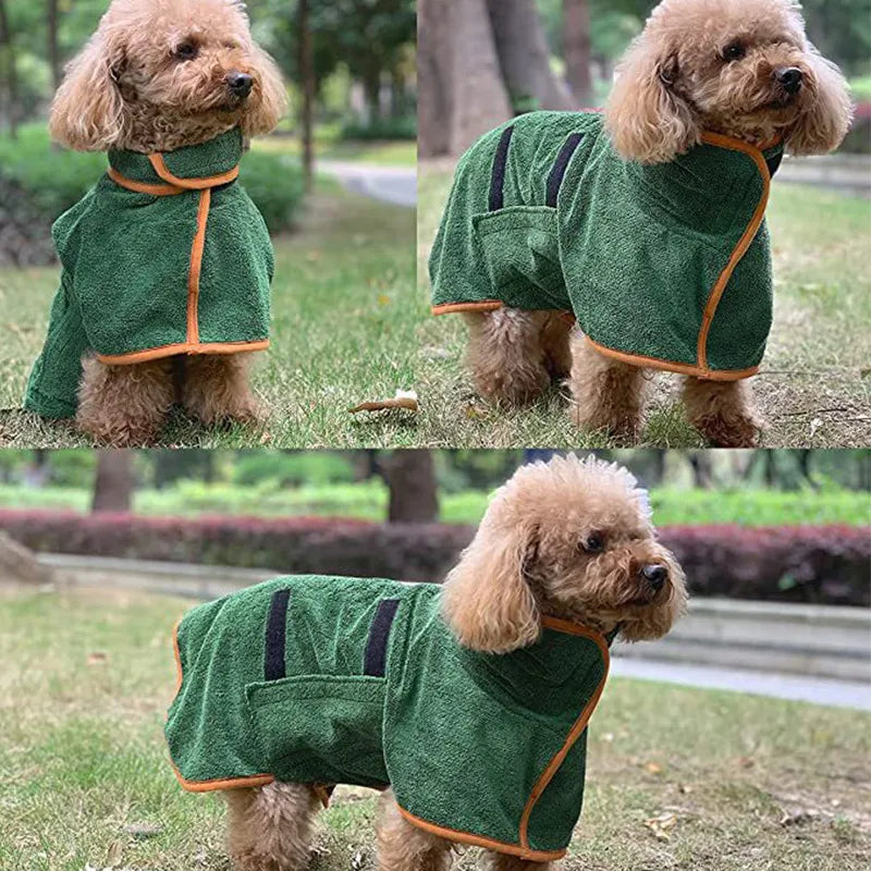 Toalha de banho para animais de estimação com secagem rápida