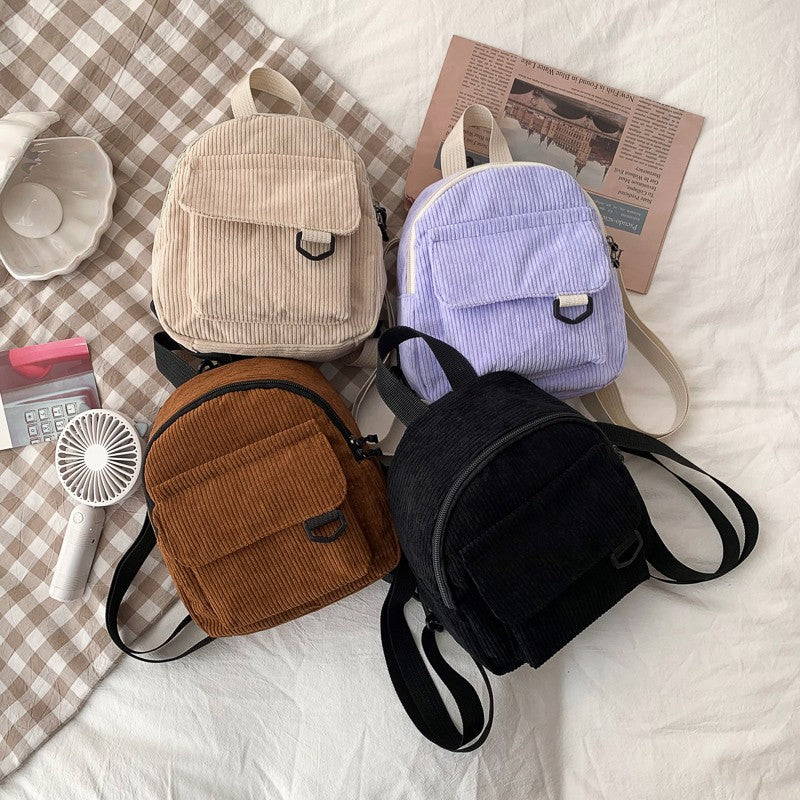 Corduroy Mini Backpack