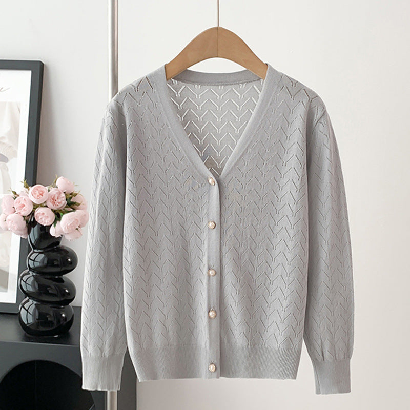 Children's Thin Knitted Cardigan UV Jacket