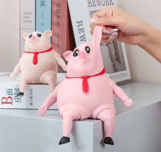 Brinquedo Antiestresse Porquinho de Apertar