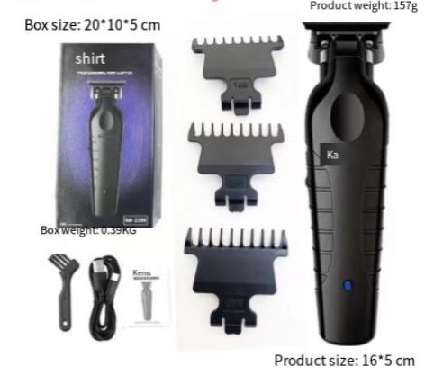 Conjunto de Máquina de Cortar Cabelo Profissional Kemei
