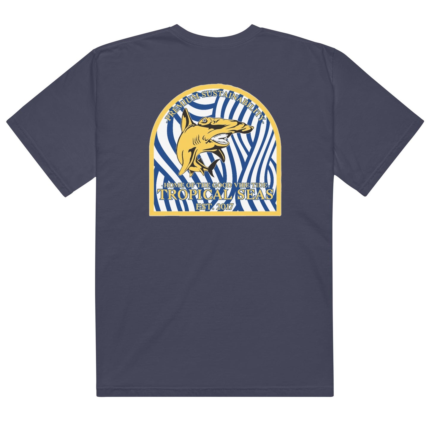 Camiseta Masculina Pesada Tubarão-Martelo