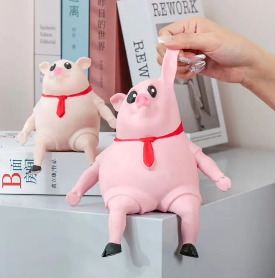 Brinquedo Antiestresse Porquinho de Apertar
